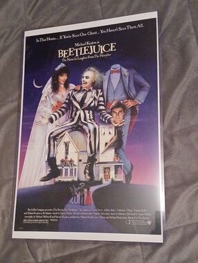 Warner Bros. Beetlejuice Poster - Purple, Black, White